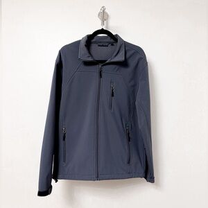Men's PGA Tour Zip Up Sport Chick Dark‎ Gray Jacket Coat Medium
